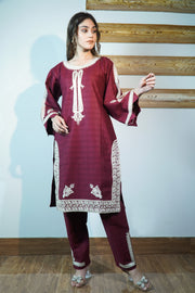 3PC Embroidered Khaddar Dress