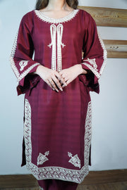 3PC Embroidered Khaddar Dress