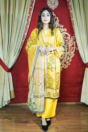 3PC Embroidered Khaddar Dress