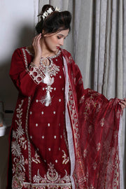 3PC Embroidered Khaddar Dress -11