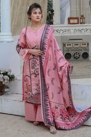 3PC Embroidered Khaddar Dress -08