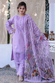 3PC Embroidered Khaddar Dress -14