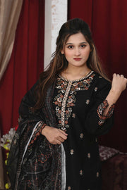 3PC Embroidered Khaddar Dress -05