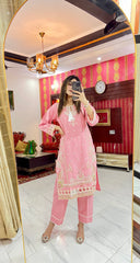 3PC Embroidered Khaddar Dress