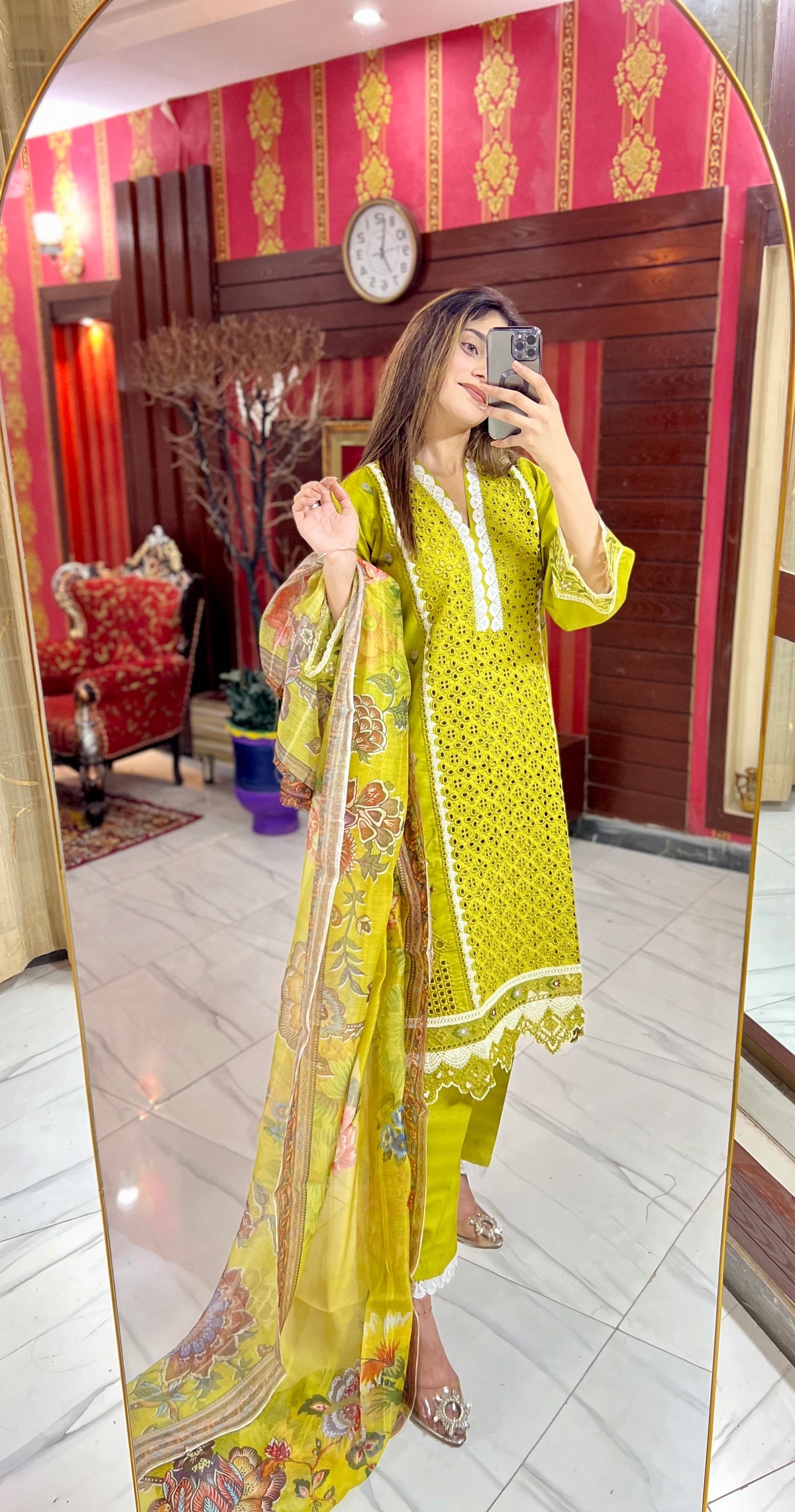 3PC Embroidered Khaddar Dress